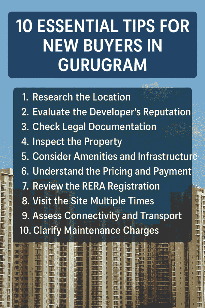 गुरुग्राम के नए खरीदारों के लिए 10 जरूरी टिप्स