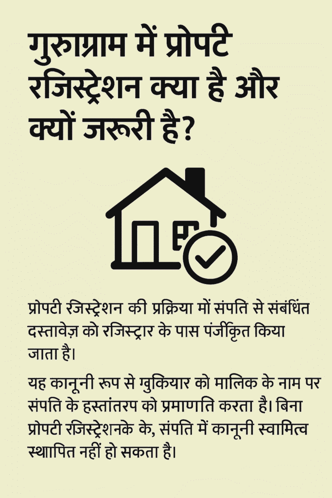 गुरुग्राम में प्रॉपर्टी रजिस्ट्रेशन क्या है और क्यों ज़रूरी है?