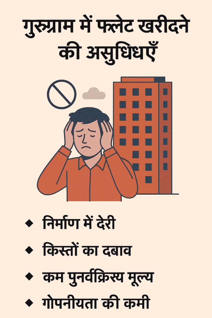 गुरुग्राम में फ्लैट खरीदने की असुविधाएँ