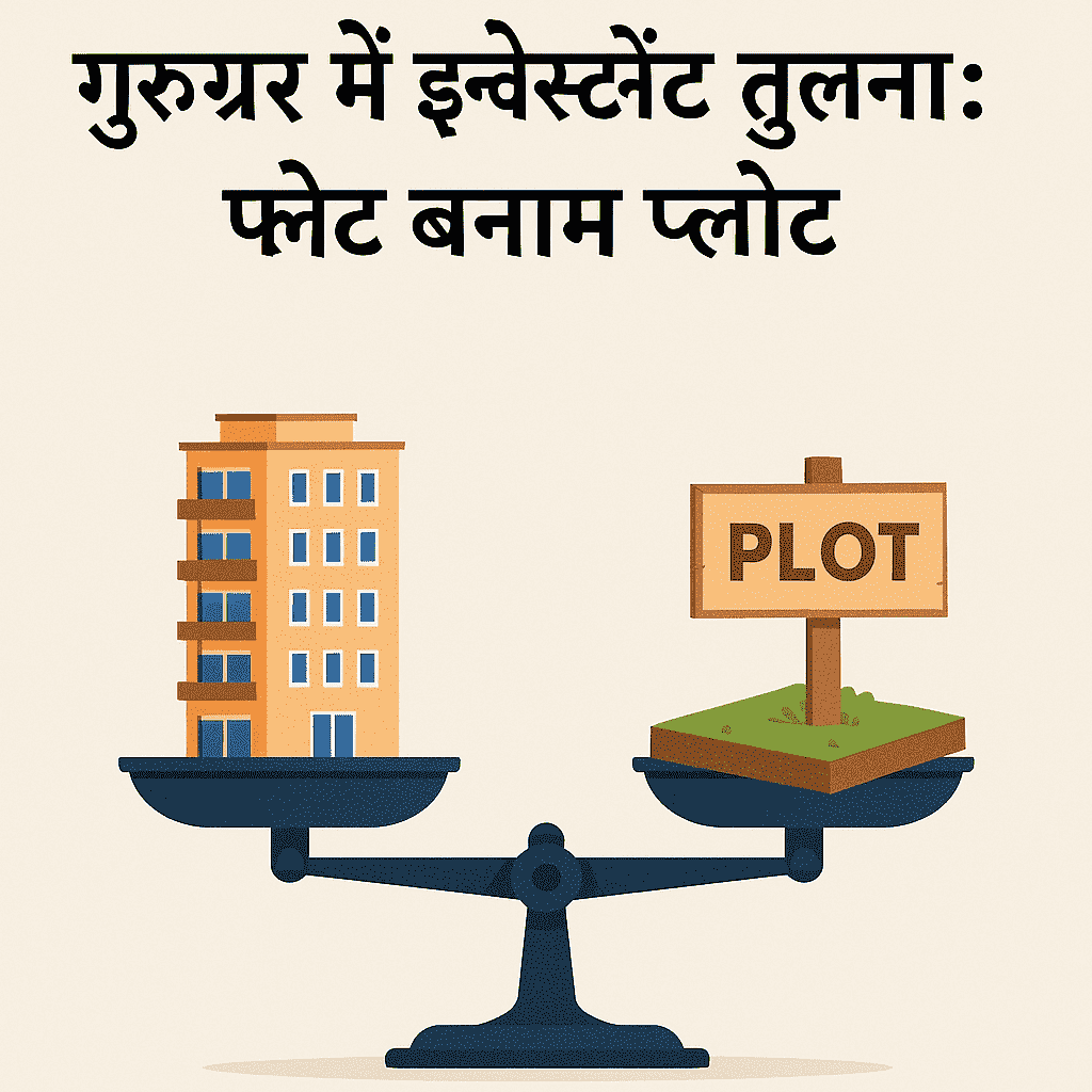 गुरुग्राम में इन्वेस्टमेंट तुलना: फ्लैट बनाम प्लॉट
