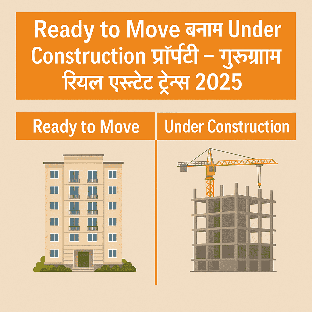 Ready to Move बनाम Under Construction प्रॉपर्टी – गुरुग्राम रियल एस्टेट ट्रेंड्स 2025