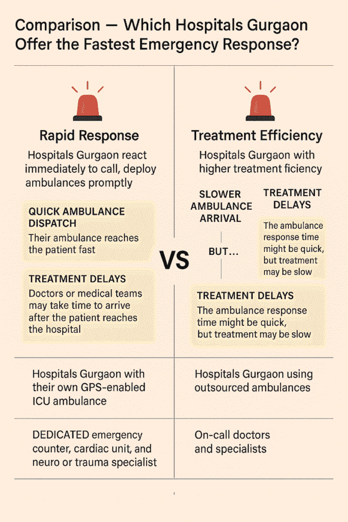 Comparison – Which Hospitals Gurgaon Offer the Fastest Emergency Response?