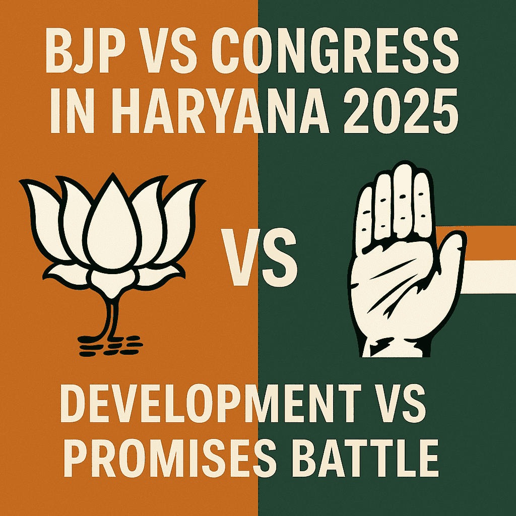 भाजपा बनाम कांग्रेस हरियाणा 2025