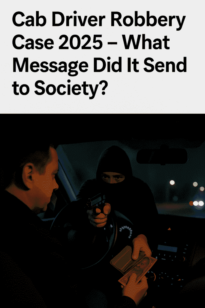 Cab Driver से लूटपाट मामला 2025