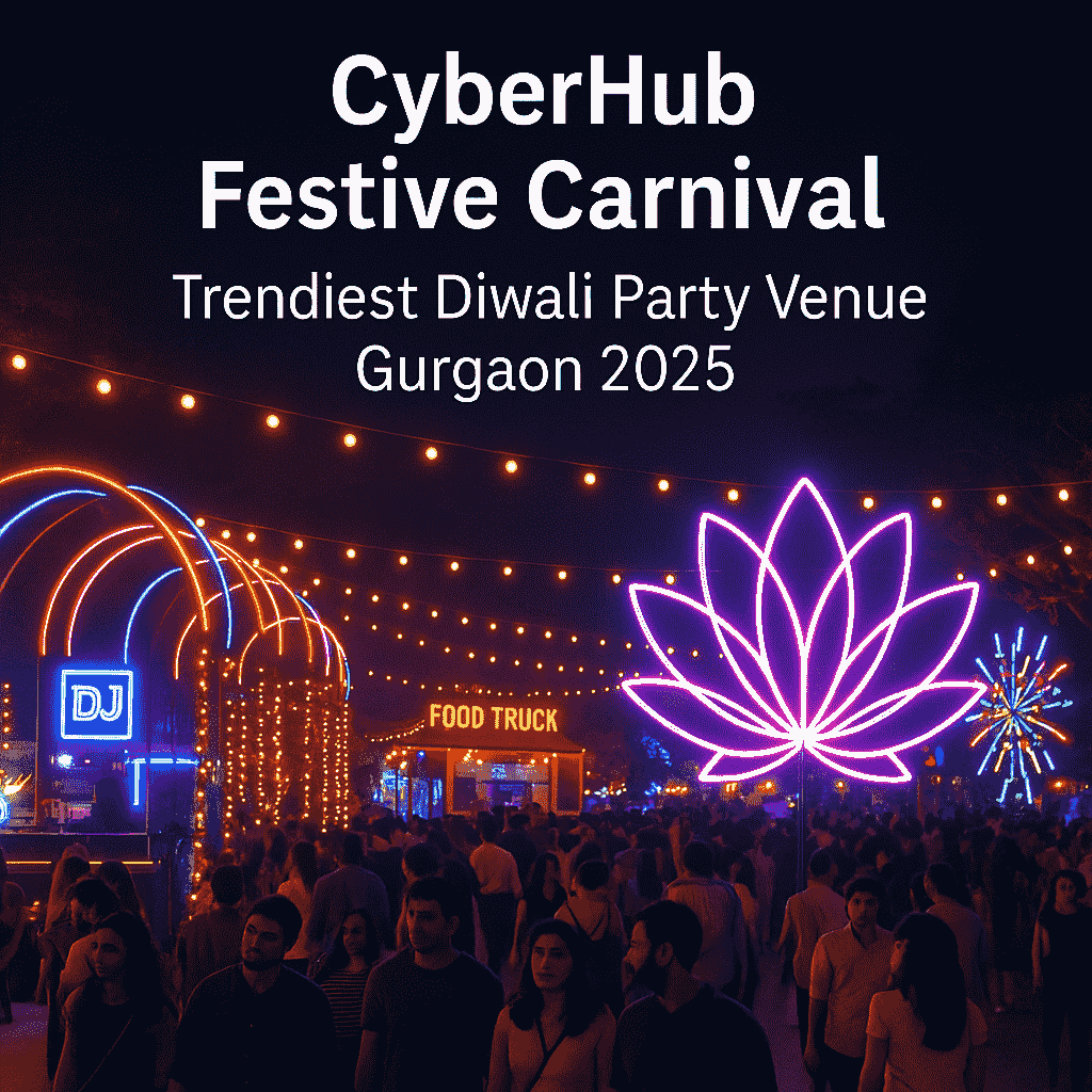 CyberHub Festive Carnival – Trendiest Diwali Party Venue Gurgaon 2025