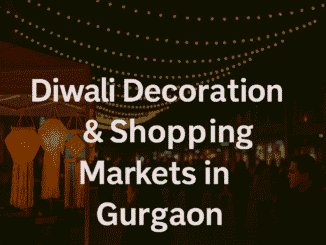 Diwali Decoration and Shopping Markets in Gurgaon – Festive Night Scene