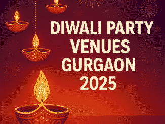 Diwali Party Venues Gurgaon 2025 – Festive Featured Image with Diyas and Fireworks