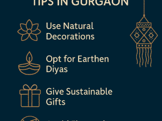 Eco-Friendly Diwali Tips in Gurgaon – natural decorations, earthen diyas, sustainable gifts, and avoiding firecrackers.