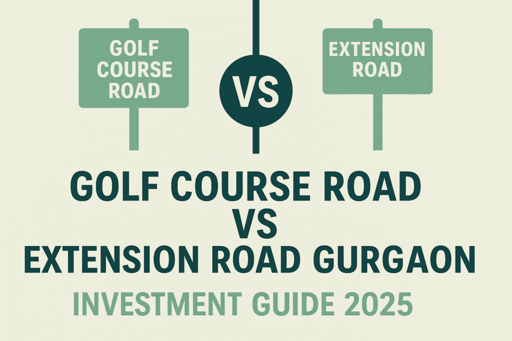 Golf Course Road vs Extension Road Gurgaon