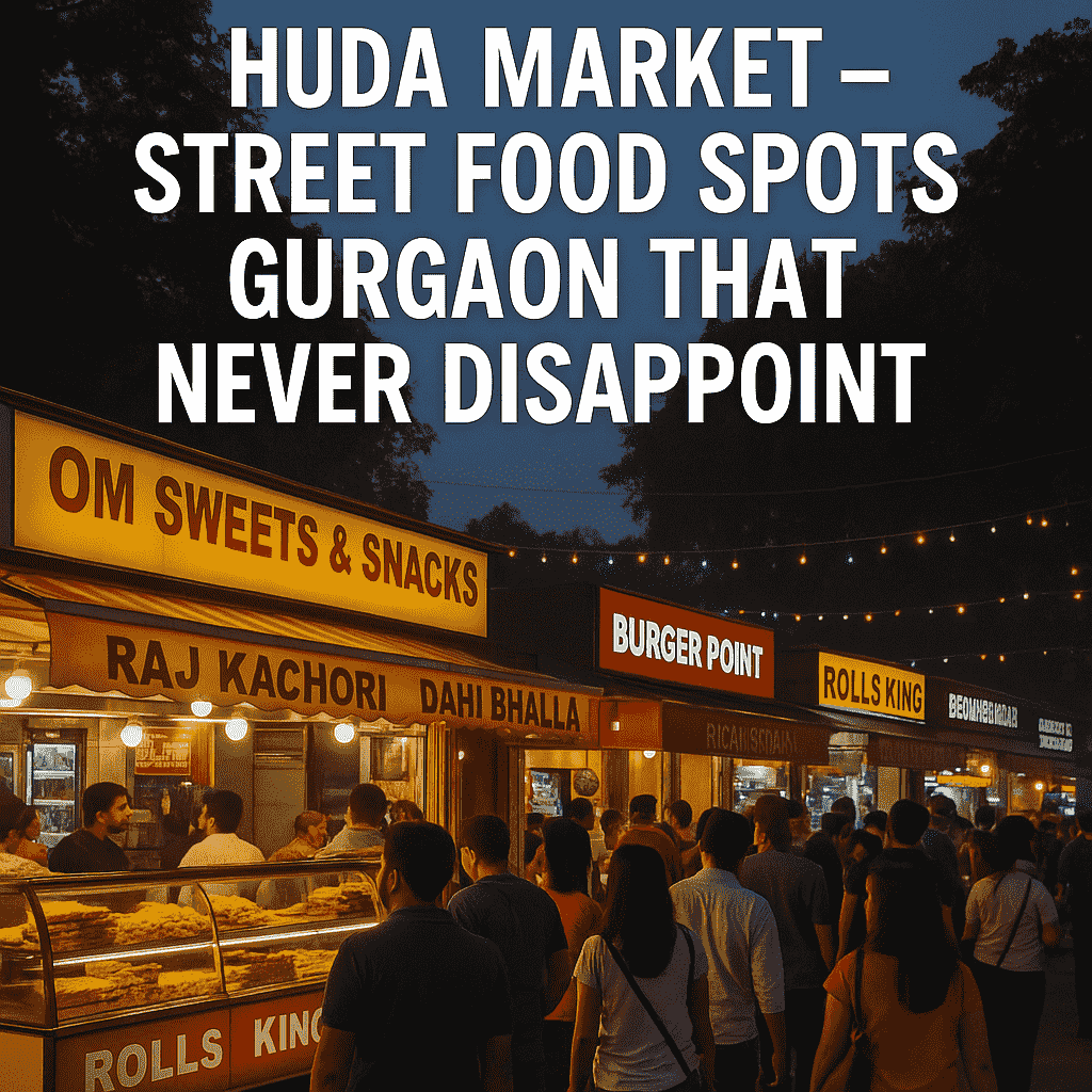 Huda Market – Street Food Spots Gurgaon That Never Disappoint