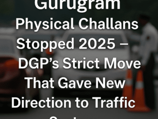 Gurugram फिजिकल चालान बंद 2025
