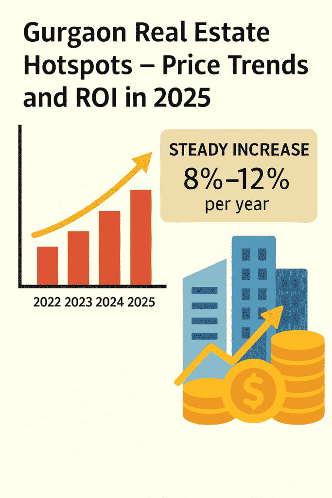 Gurgaon Real Estate Hotspots – 2025 में प्राइस ट्रेंड और ROI
