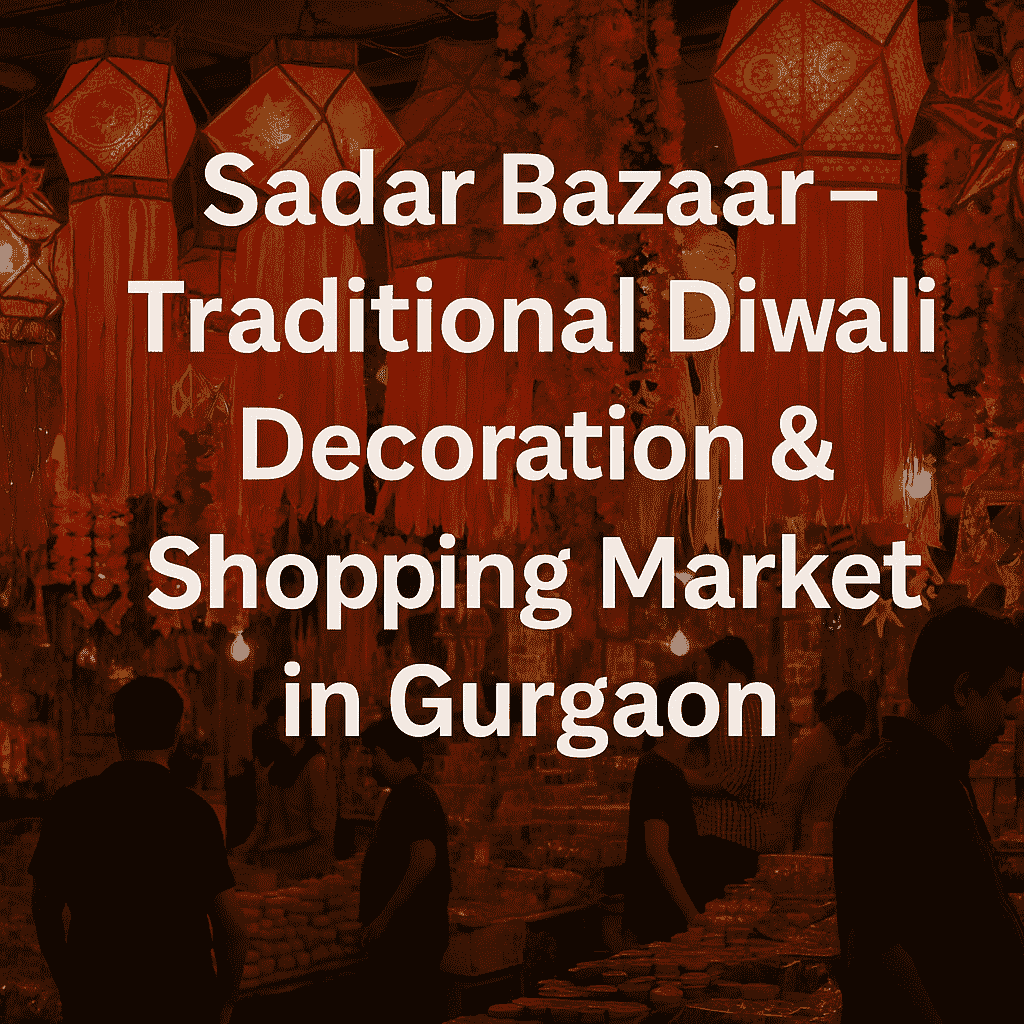 Sadar Bazaar – Traditional Diwali Decoration & Shopping Market in Gurgaon