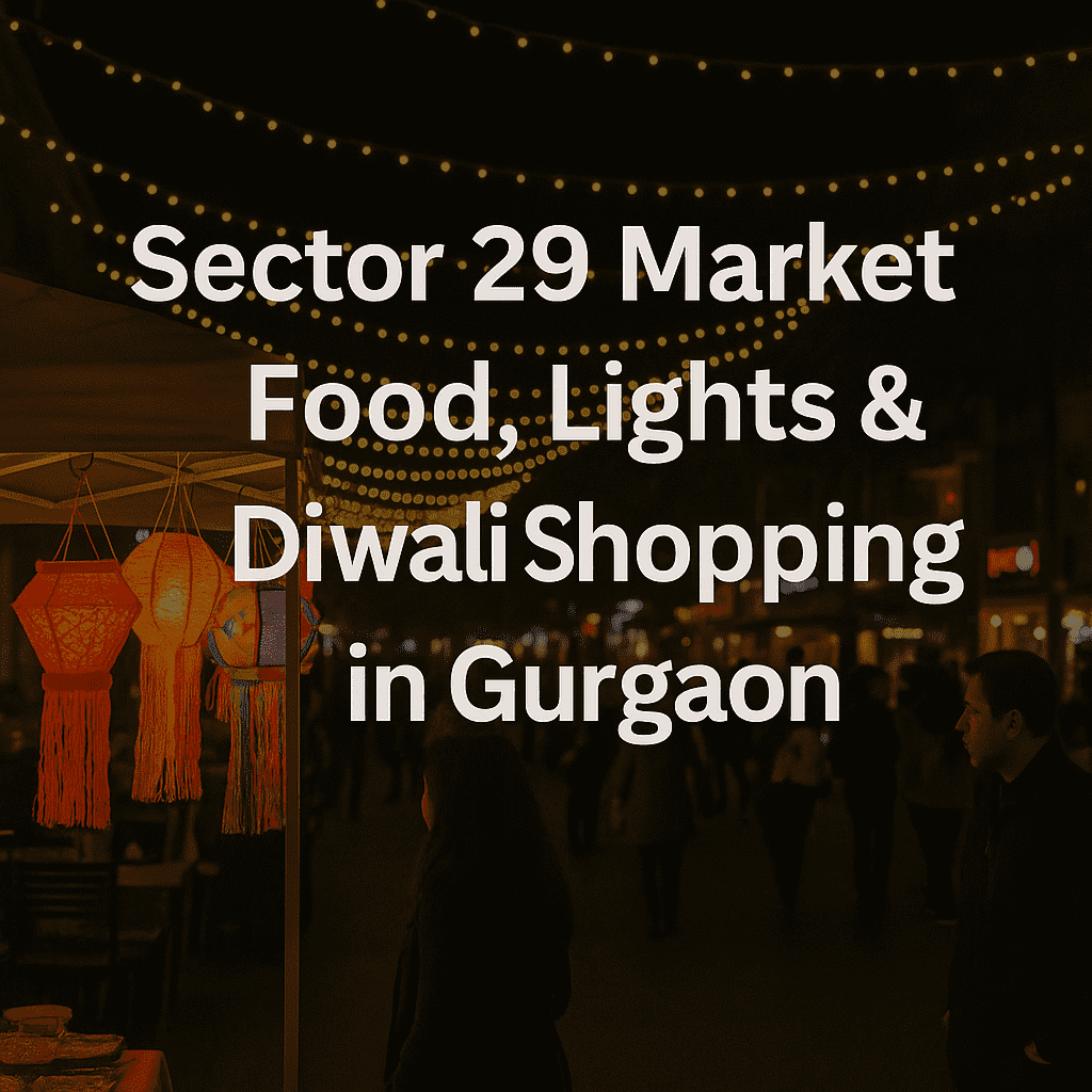 Sector 29 Market – Food, Lights & Diwali Shopping in Gurgaon