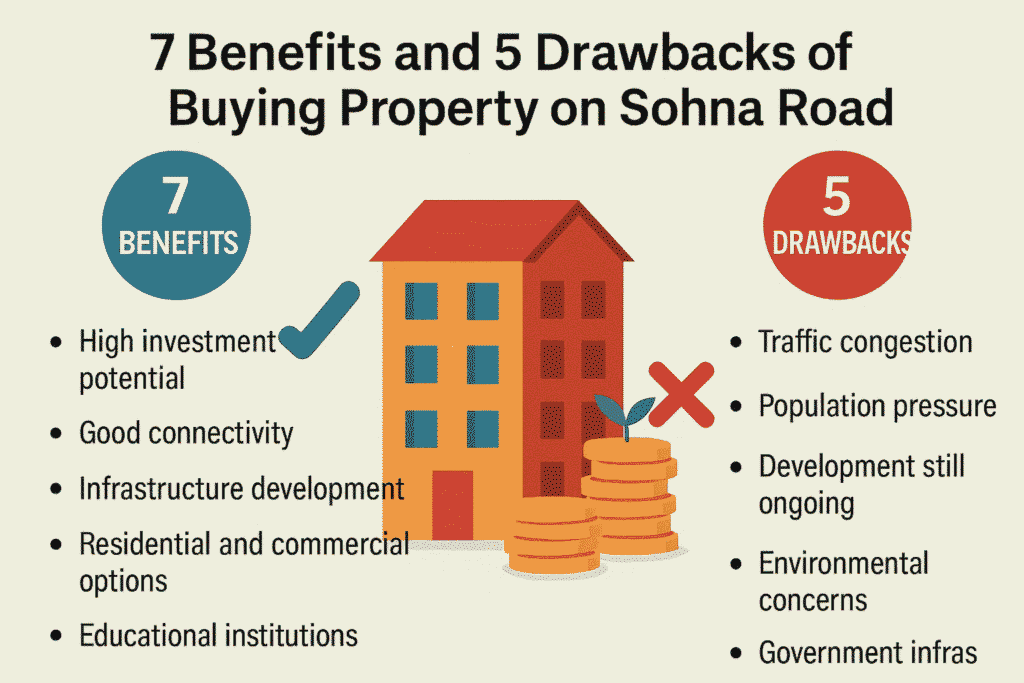 सोहना रोड पर प्रॉपर्टी खरीदने के 7 फायदे और 5 नुकसान