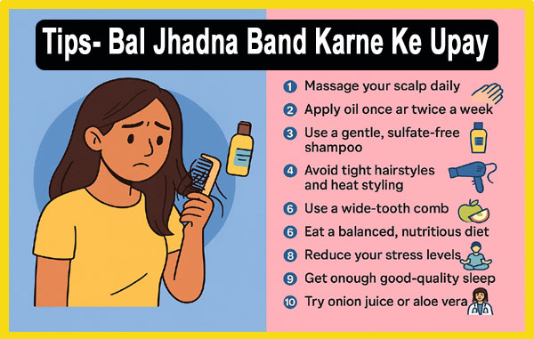 Bal Jhadna Band Karne Ke Upay