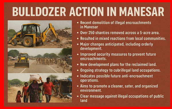 Bulldozer Action In Manesar