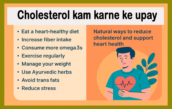 Cholesterol kam karne ke upay
