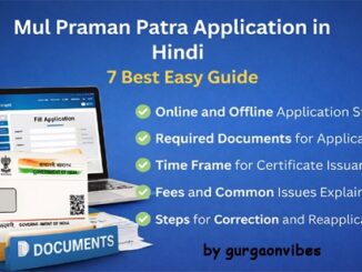 Mul Praman Patra Application in Hindi