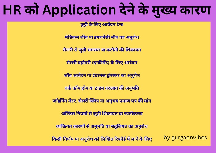 HR Ko Application Kaise Likhe