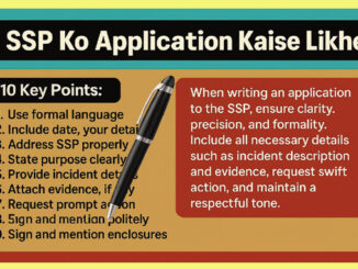 SSP Ko Application Kaise Likhe