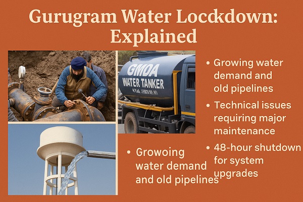 Gurugram Water Lockdown