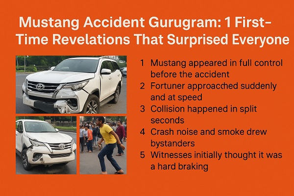 Mustang Accident Gurugram