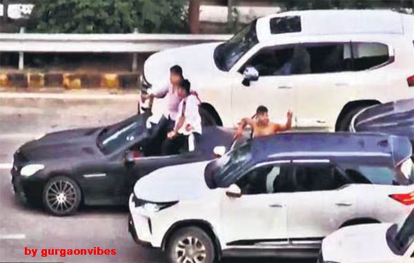 द्वारका एक्सप्रेसवे पर स्टंट