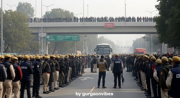 गुरुग्राम गणतंत्र दिवस 2026 सुरक्षा व्यवस्था
