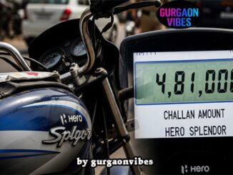 गुरुग्राम बाइक चालान