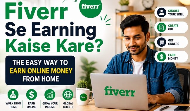 Fiverr Se Earning Kaise Kare ghar baithe online paise kamane ka tarika