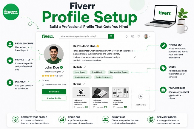 Professional Fiverr Profile कैसे बनाएं?